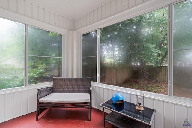 sunroom with a wealth of natural light