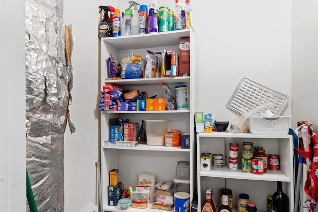 view of pantry