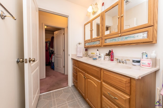 bathroom featuring vanity