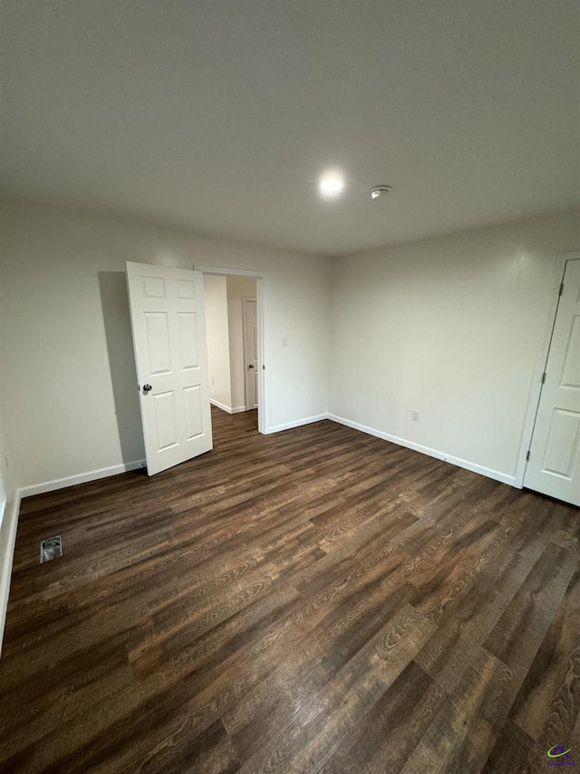 interior space featuring dark wood-type flooring