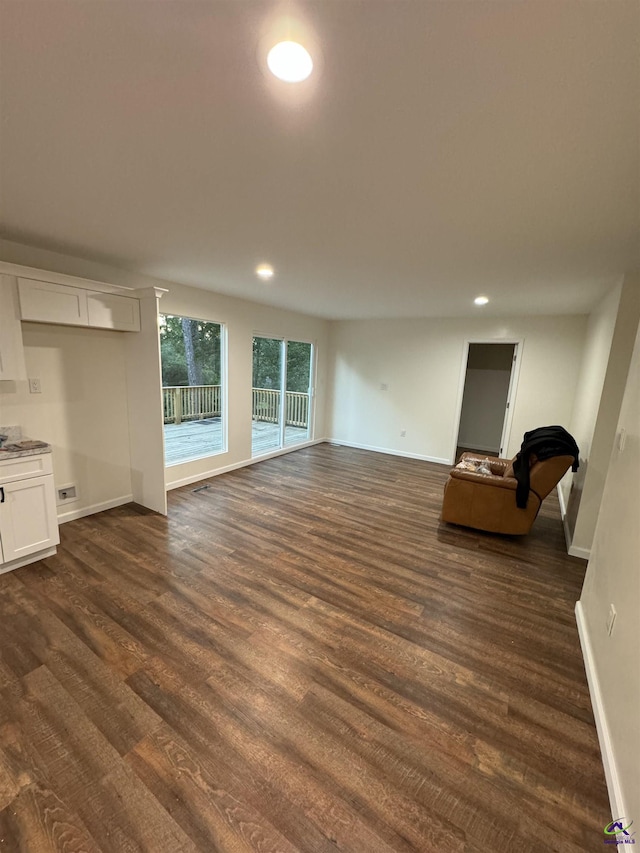 view of unfurnished living room