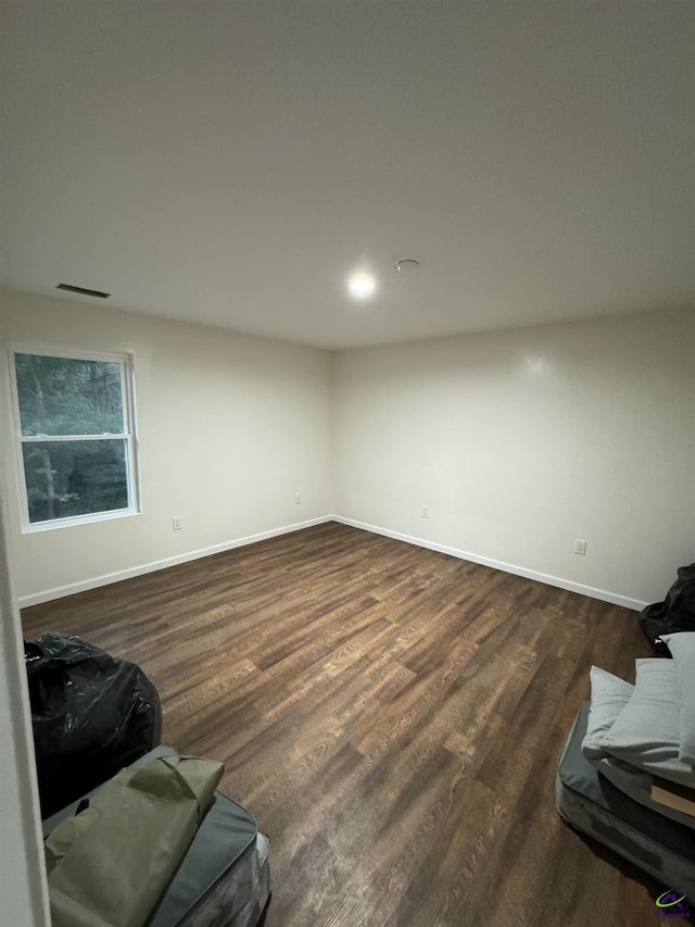 interior space featuring dark hardwood / wood-style floors