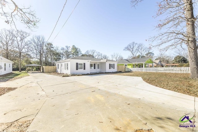 view of ranch-style house