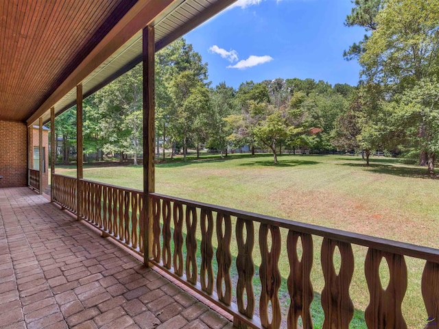 view of patio / terrace featuring covered porch