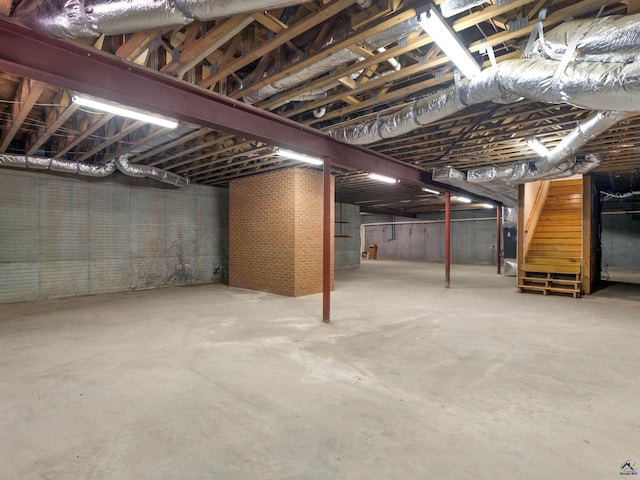 view of basement