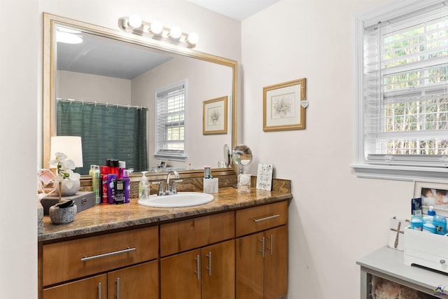 bathroom with vanity