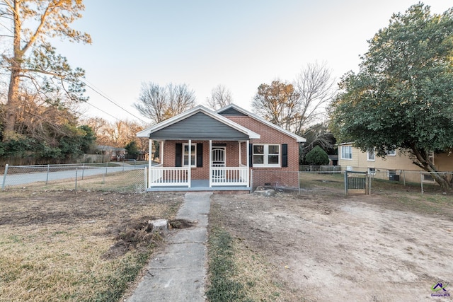 bungalow featuring a porch