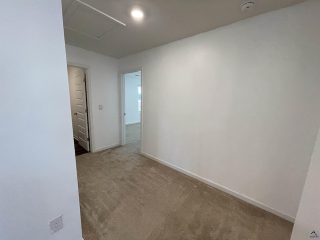 unfurnished room with carpet flooring