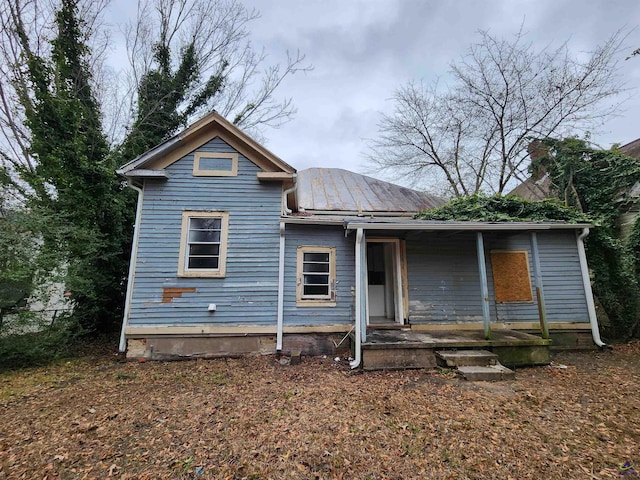 bungalow-style home featuring a porch