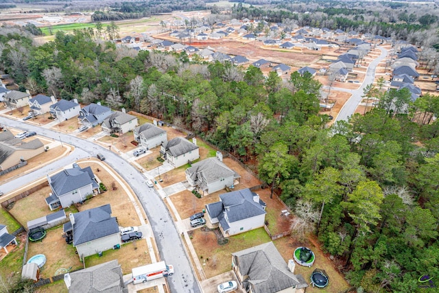 aerial view featuring a residential view