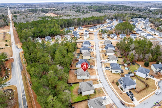 drone / aerial view featuring a residential view