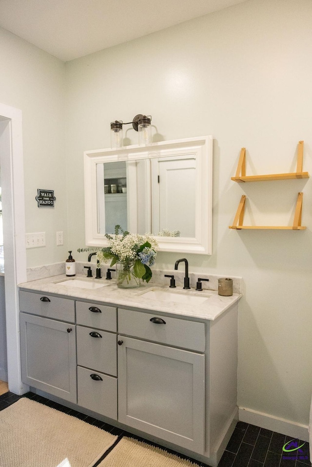 bathroom with vanity