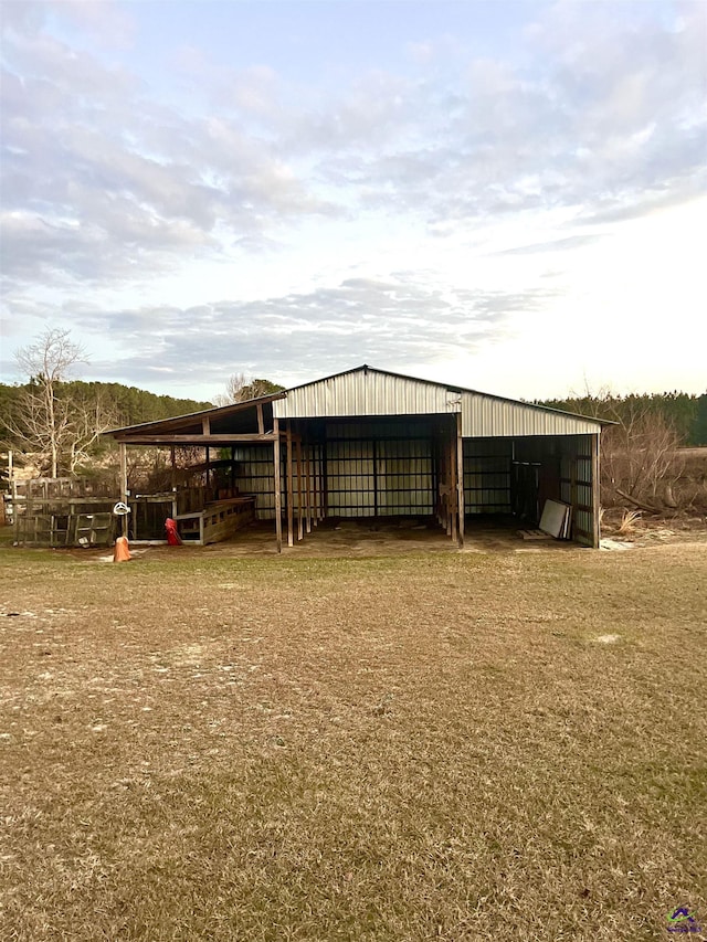 view of stable