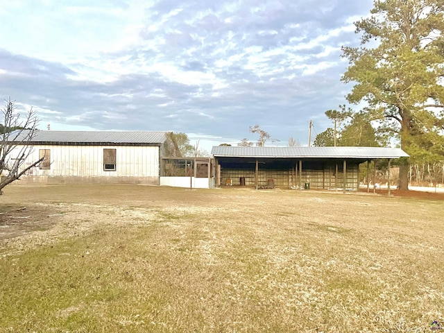 view of horse barn