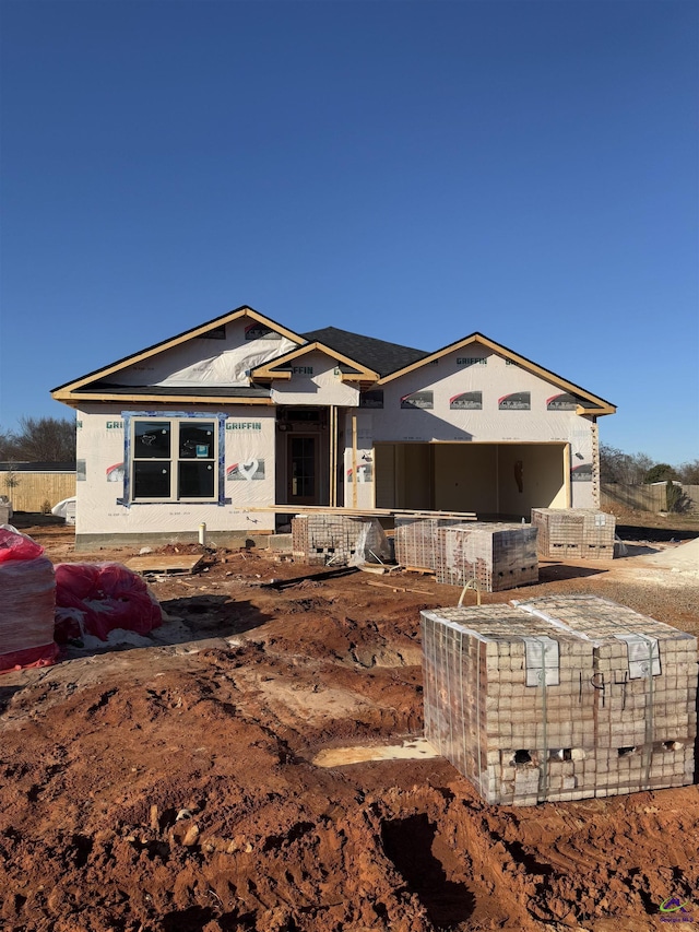 view of property in mid-construction