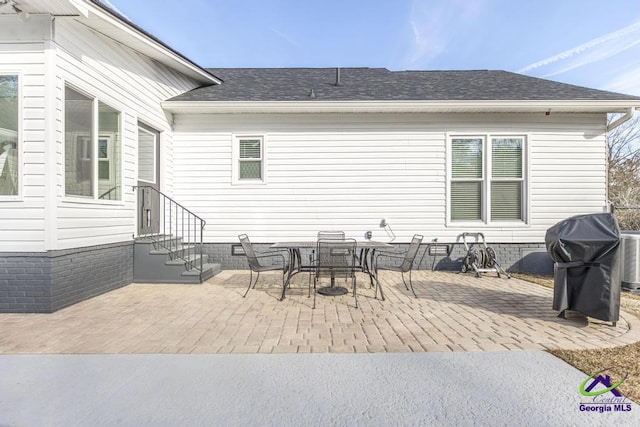 view of patio featuring area for grilling