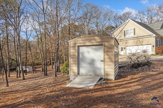 view of outbuilding