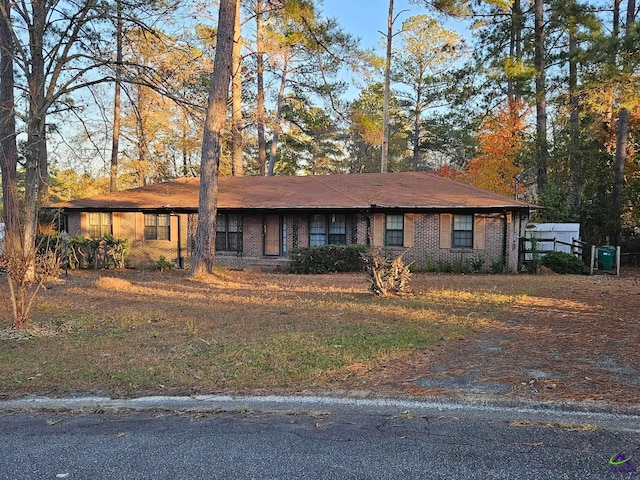 view of ranch-style house