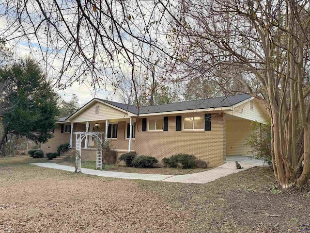 view of ranch-style home