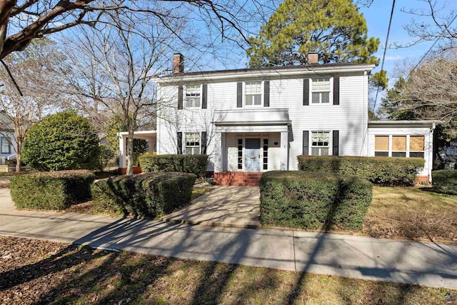 view of colonial inspired home