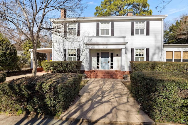 view of front of home