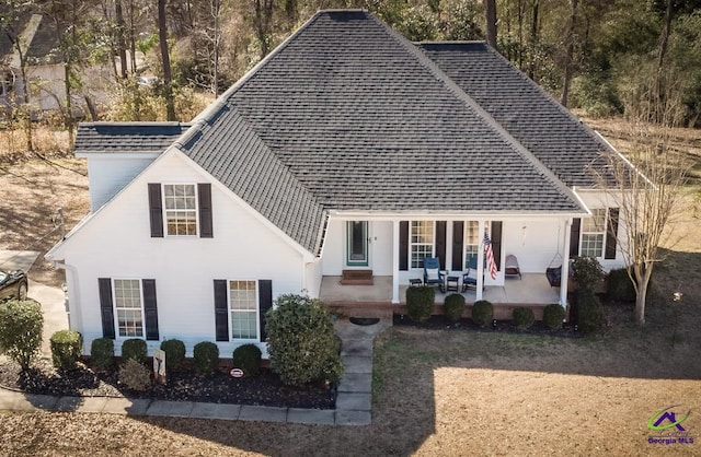 view of front of property with a patio