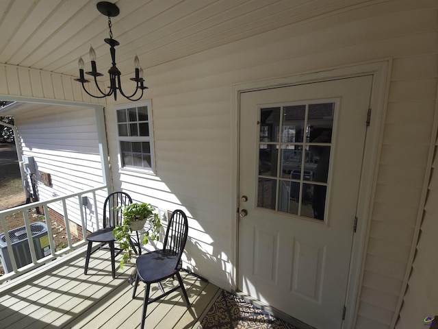 exterior space with a porch