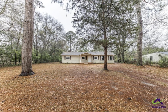 view of ranch-style home