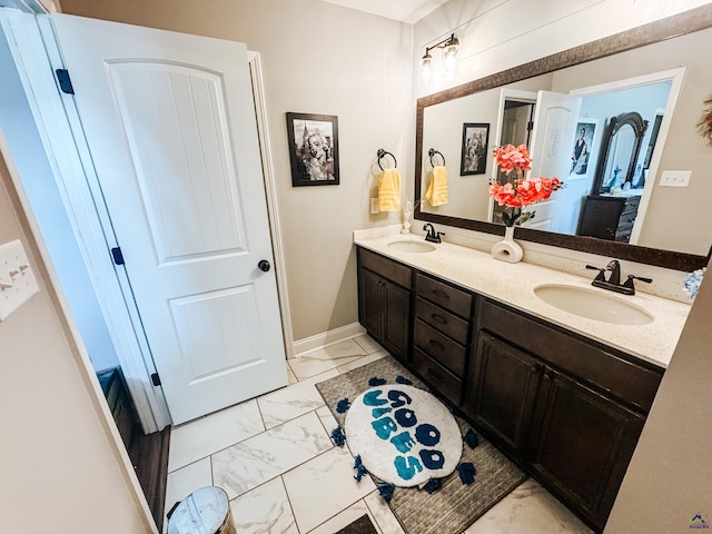 bathroom featuring vanity