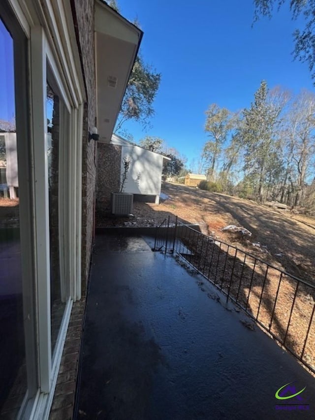 view of patio with central air condition unit