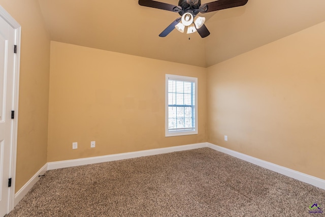 105 Reflection Dr, Bonaire, GA 31005 - carpeted spare room featuring vaulted ceiling and ceiling fan