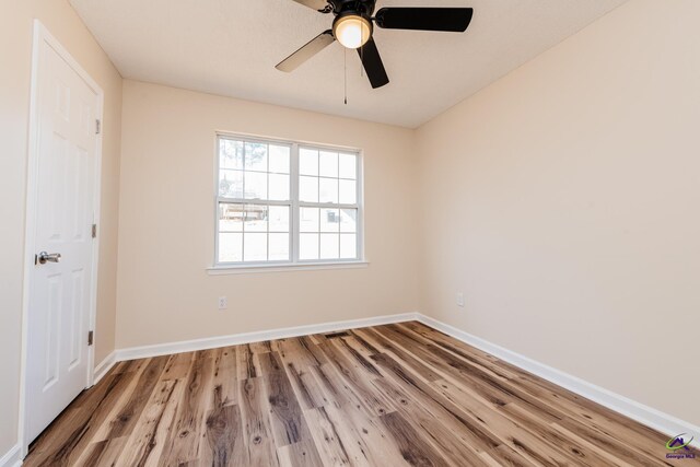 105 Reflection Dr, Bonaire, GA 31005 - spare room featuring hardwood / wood-style floors and ceiling fan