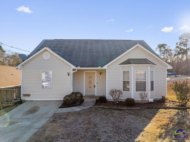 view of ranch-style house