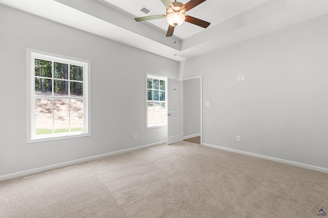 687 Jasmine Dr, Macon, GA 31211 - carpeted empty room featuring ceiling fan, baseboards, and healthy amount of natural light