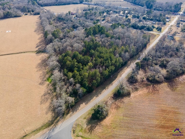 drone / aerial view featuring a rural view