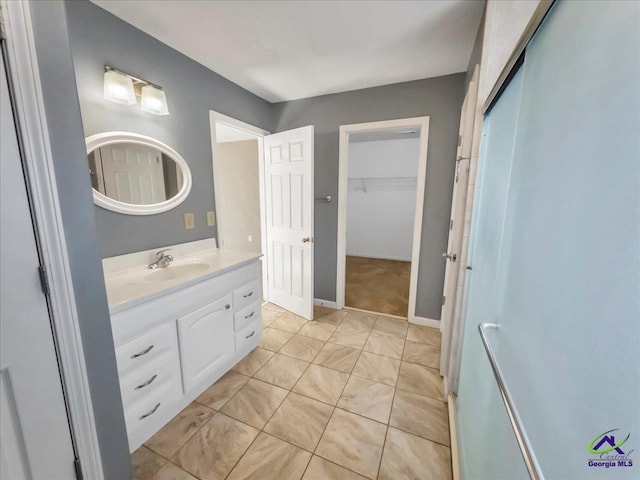 bathroom with vanity