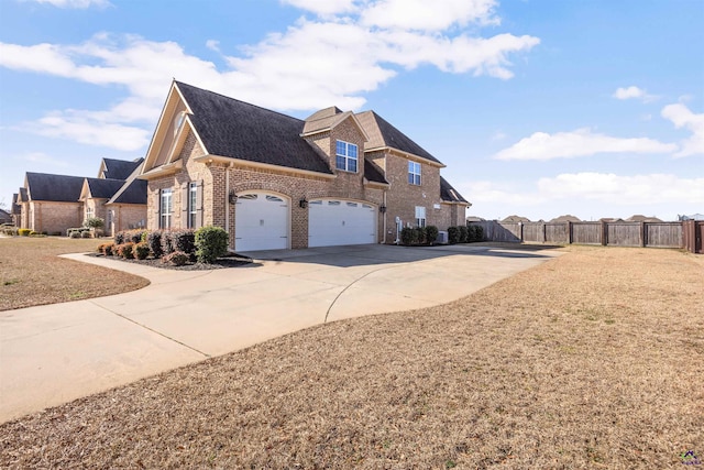 view of property exterior featuring a garage