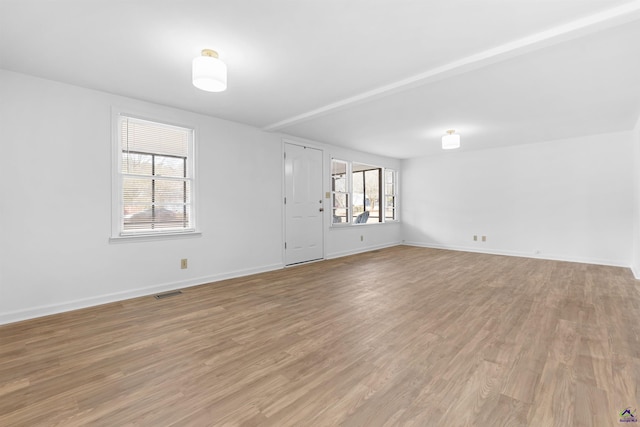 empty room featuring hardwood / wood-style floors