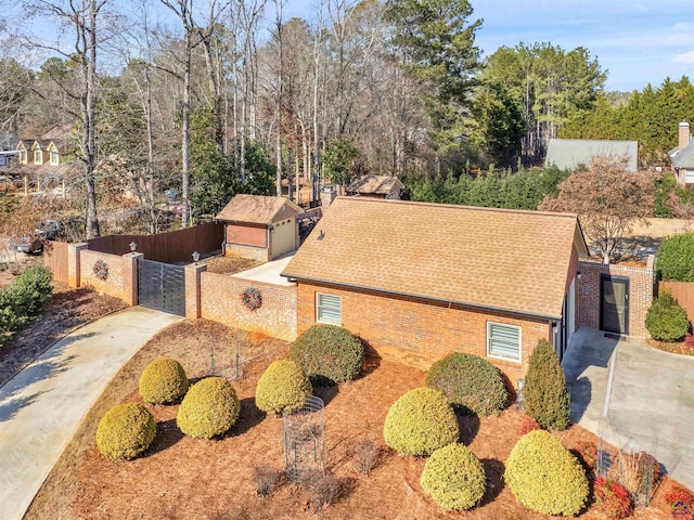 birds eye view of property