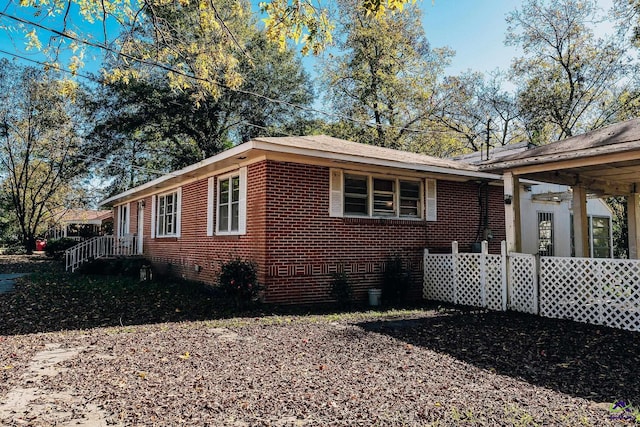 view of property exterior