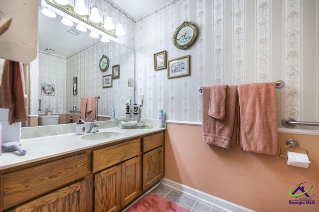 bathroom with vanity