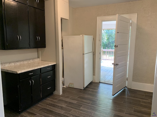 kitchen with white refrigerator