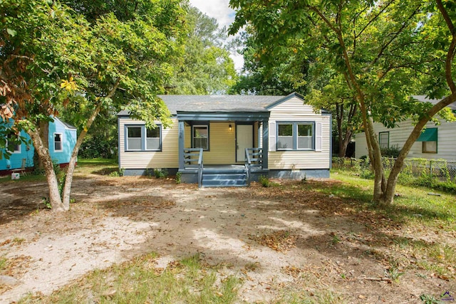 view of front of house featuring covered porch