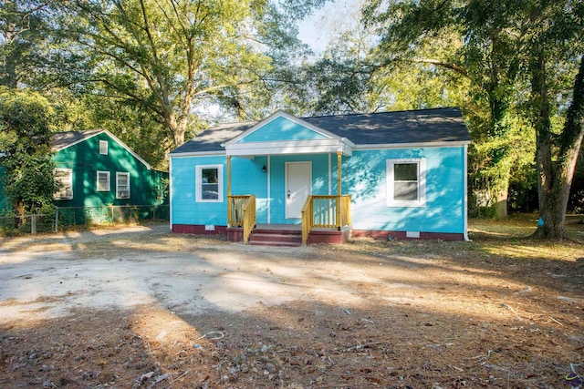 view of bungalow