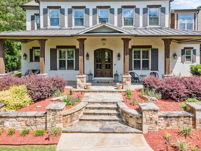 view of front facade featuring a porch