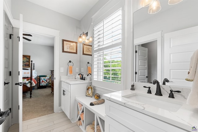 bathroom with vanity