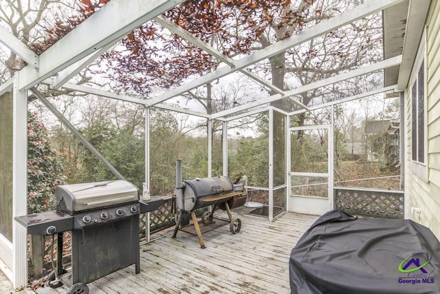 view of sunroom / solarium