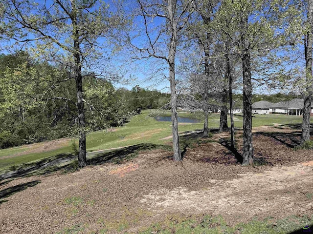 view of yard featuring a water view