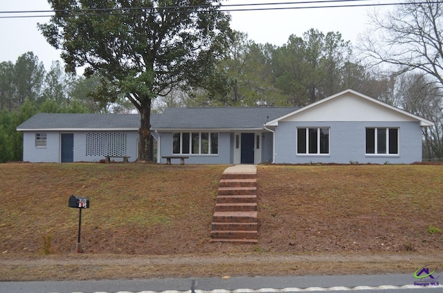 view of ranch-style home