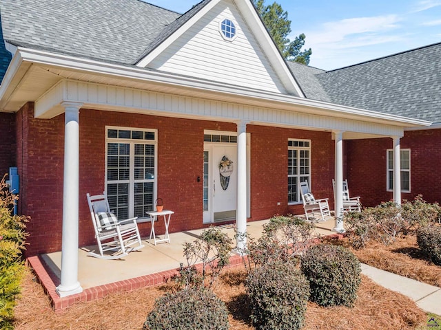 view of front of home with a porch